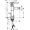 Einhebel-Bidetmischer AXOR MONTREUX DN 15 m ZAG 1 1/4Zoll chrom