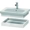 Duravit Ablageboard DURASTYLE 448x580x84mm nussbaum natur/basalt matt