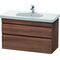 Duravit Waschtischunterbau DURASTYLE 453x1000x610mm nussbaum natur