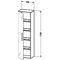 Duravit Hochschrank VERO 360x500x1760mm Ans links graphit matt