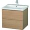 Duravit Waschtischunterbau L-CUBE 620x481x555mm europäische eiche