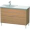 Duravit Waschtischunterbau L-CUBE 1220x481x709mm europäische eiche