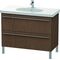 Duravit Waschtischunterbau X-LARGE 1000x470x668mm amerikanisch nussbaum