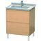 Duravit Waschtischunterbau L-CUBE 469x670x712mm eiche gebürstet