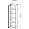 Duravit Hochschrank L-CUBE INDIVIDUAL 250/500x200/363x1321/2000mm Ans li Ei ka