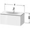 Duravit Waschtischunterbau L-CUBE 400x820x481mm weiß hochglanz