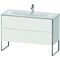 Duravit Waschtischunterbau XSQUARE 840x1210x478mm, 2 Auszüge weiß matt