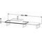 Duravit Konsole X-LARGE 480x1000x24mm lichtblau matt