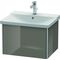 Duravit Waschtischunterbau XSQUARE 405x610x473mm flannel grey hochglanz