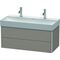 Duravit Waschtischunterbau XSQUARE 397x984x460mm basalt matt