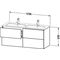 Duravit Waschtischunterbau L-CUBE 1290x481x550mm taupe supermatt