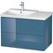 Duravit Waschtischunterbau L-CUBE 820x481x555mm stone blue hochglanz