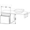 Duravit Konsolenunterschrank DURASTYLE 512x300x548mm graphit matt