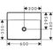 HG Aufsatz-Handwaschbecken Xelu Q o Hahnloch ohne Überlauf 600x480mm weiß