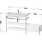 Duravit Waschtischset HAPPY D.2 PLUS 1600x490mm ein Hahnloch weiß supermatt