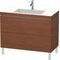 Duravit Waschtischset L-CUBE 1000x480mm 2 Au 1 HL we s-matt ES Ah Mi.