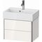 Duravit Waschtischunterbau XSQUARE 584x397x390mm 2 Sk we s-matt ES NB Mi.