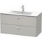 Duravit Waschtischunterbau BRIOSO Griffe chrom 553x1020x479mm graphit matt