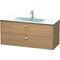 Duravit Waschtischunterbau BRIOSO Griffe chr 553x1220x479mm europ. eiche