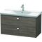 Duravit Waschtischunterbau BRIOSO Griffe chrom 561x1020x479mm pine terra