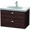 Duravit Waschtischunterbau BRIOSO Griffe chr 563x820x469mm kastanie dunkel