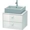 Duravit Konsolenunterschrank BRIOSO Griffe Frontfarbe 442x620x480mm we hgl