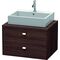 Duravit Konsolenunterschrank BRIOSO Griffe chr 442x720x550mm kastanie dunkel