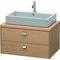 Duravit Konsolenunterschrank BRIOSO Griffe chr 442x820x550mm europ. eiche