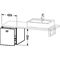 Duravit Konsolenunterschrank BRIOSO Griff chrom 442x420x550mm graphit matt