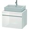 Duravit Konsolenunterschrank DURASTYLE 512x700x548mm betongrau matt/weiß matt