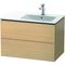 Duravit Waschtischunterbau L-CUBE 550x820x481mm Be re mediterrane eiche